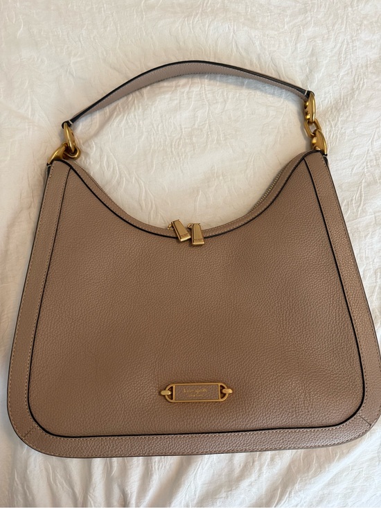 kate spade Handbags - Kate Spade Gramercy Taupe Pebbled Leather Shoulder Hobo with Gold Hardware
